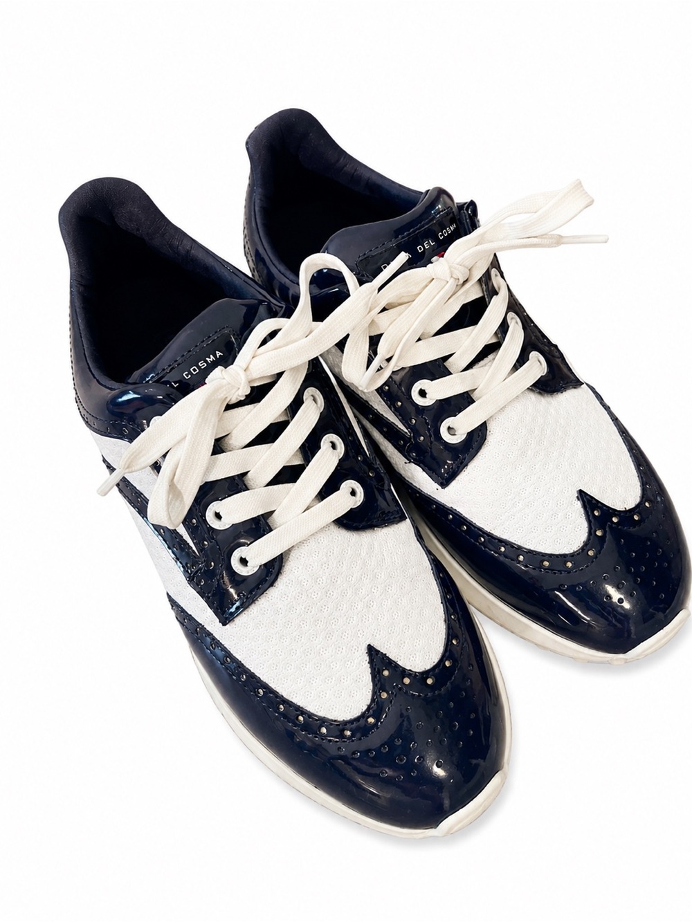Duca del Cosma Serena Spikeless Golf Shoes Womens 9 9.5 Navy White